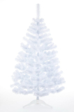 Umělý vánoční stromek bílý, borovice 2D jehličí, 150cm