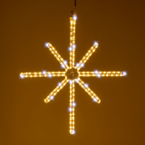 LED motiv Polárka 70cm, 230V venkovní, teplá+studená bílá