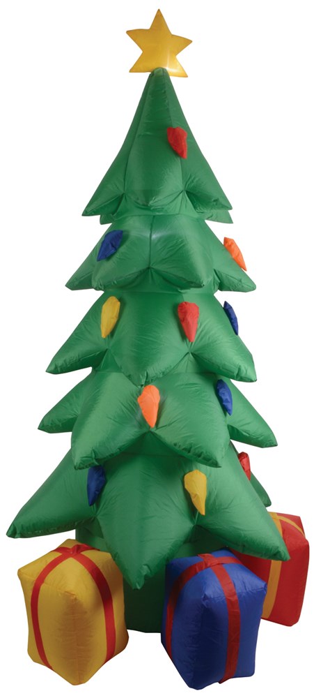 QTX INF-XMASTREE nafukovací vánoční stromek s dárkovými balíčky