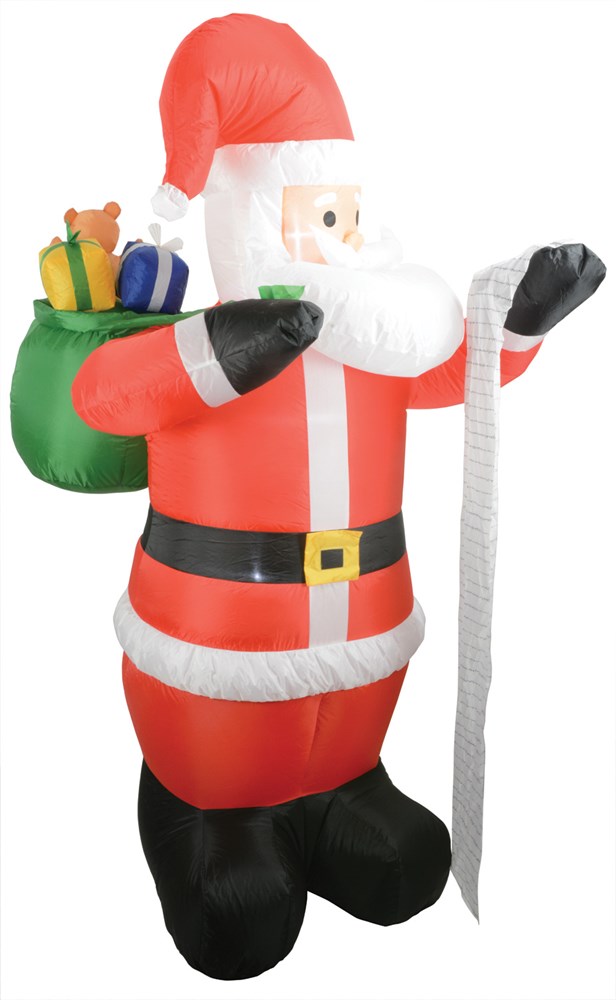 QTX INF-SANTA-4 nafukovací Santa se seznamem dárků
