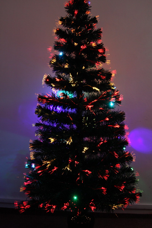 Vánoční strom s optickýmy vlákny (LED) - 170cm