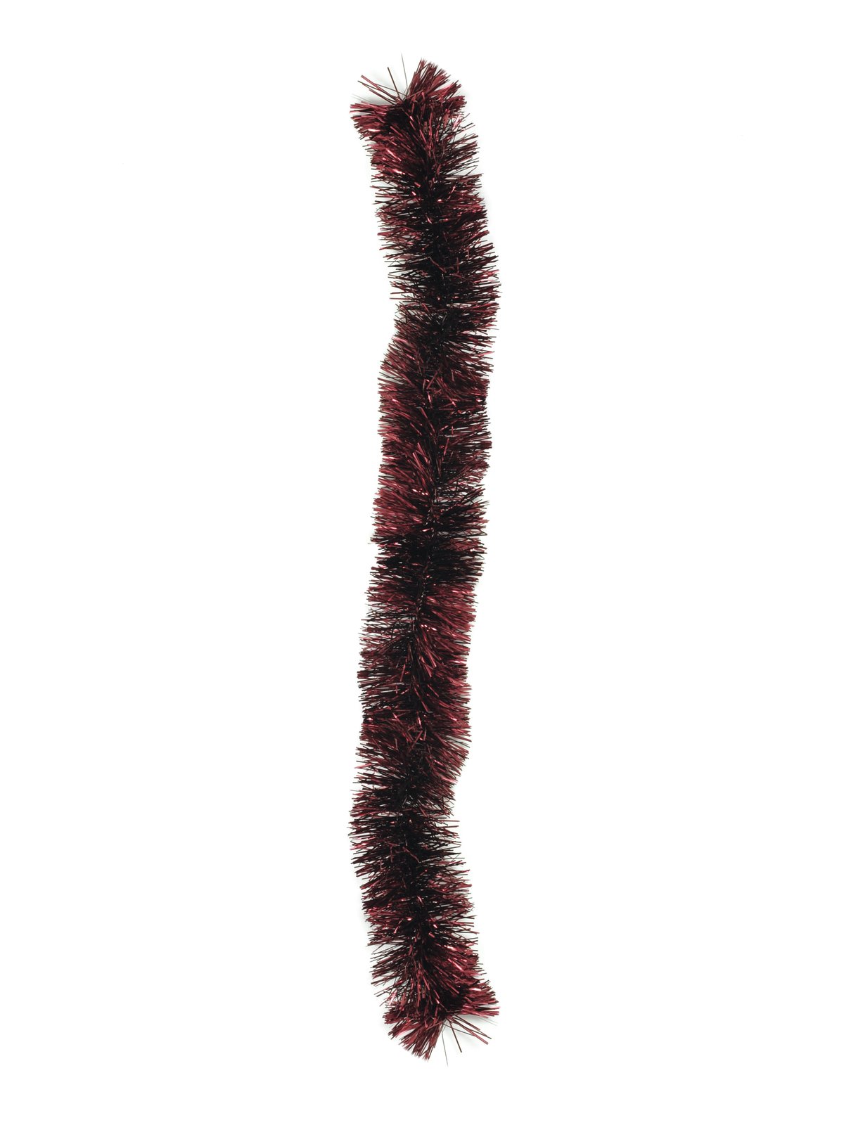 Vánoční řetěz, metalická bordó, 7,5 x 200cm