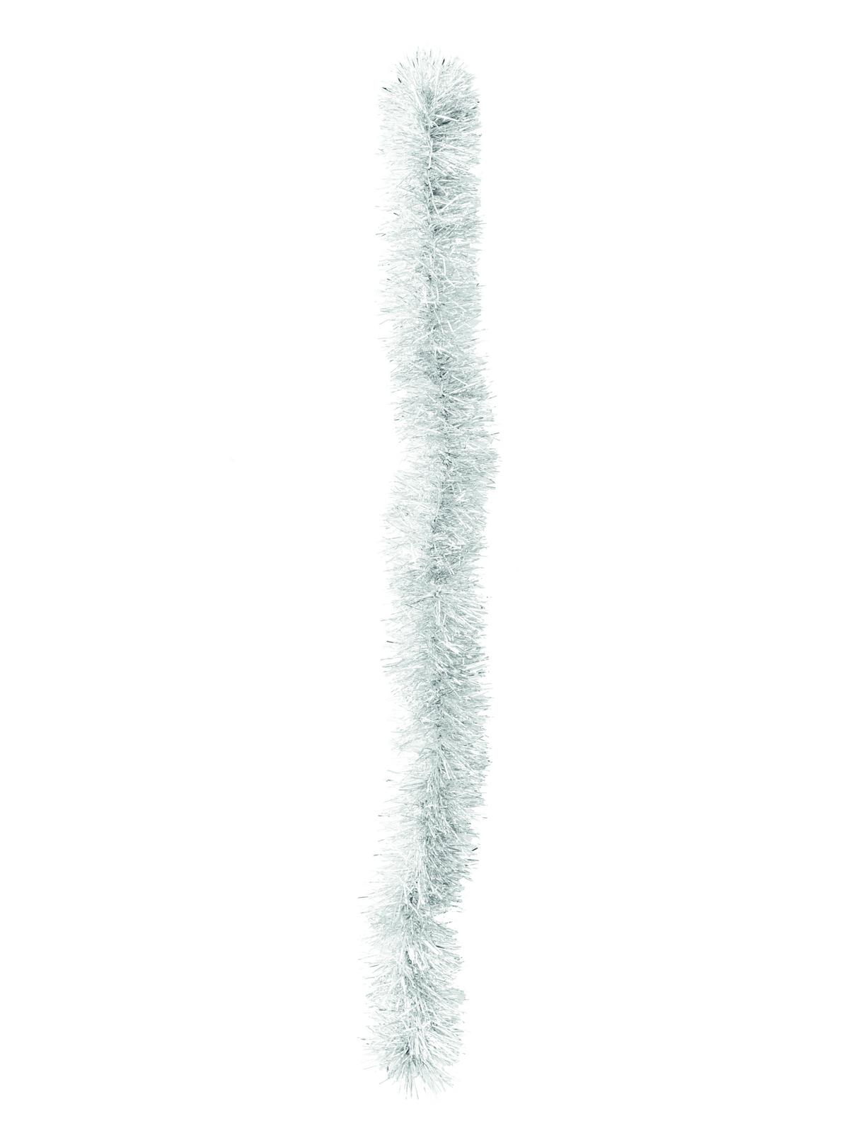 Vánoční řetěz, metalická bílá, 7,5 x 200cm