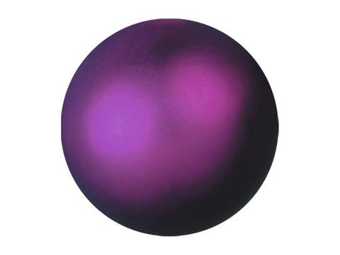 Vánoční ozdoby fialová metalíza, 6cm, 6ks