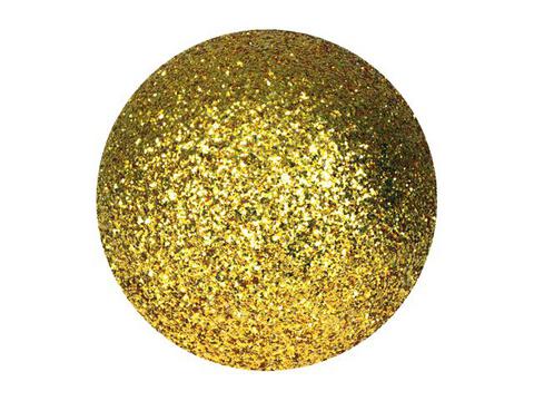 Vánoční ozdoby zlaté s glitry 6cm, 6ks