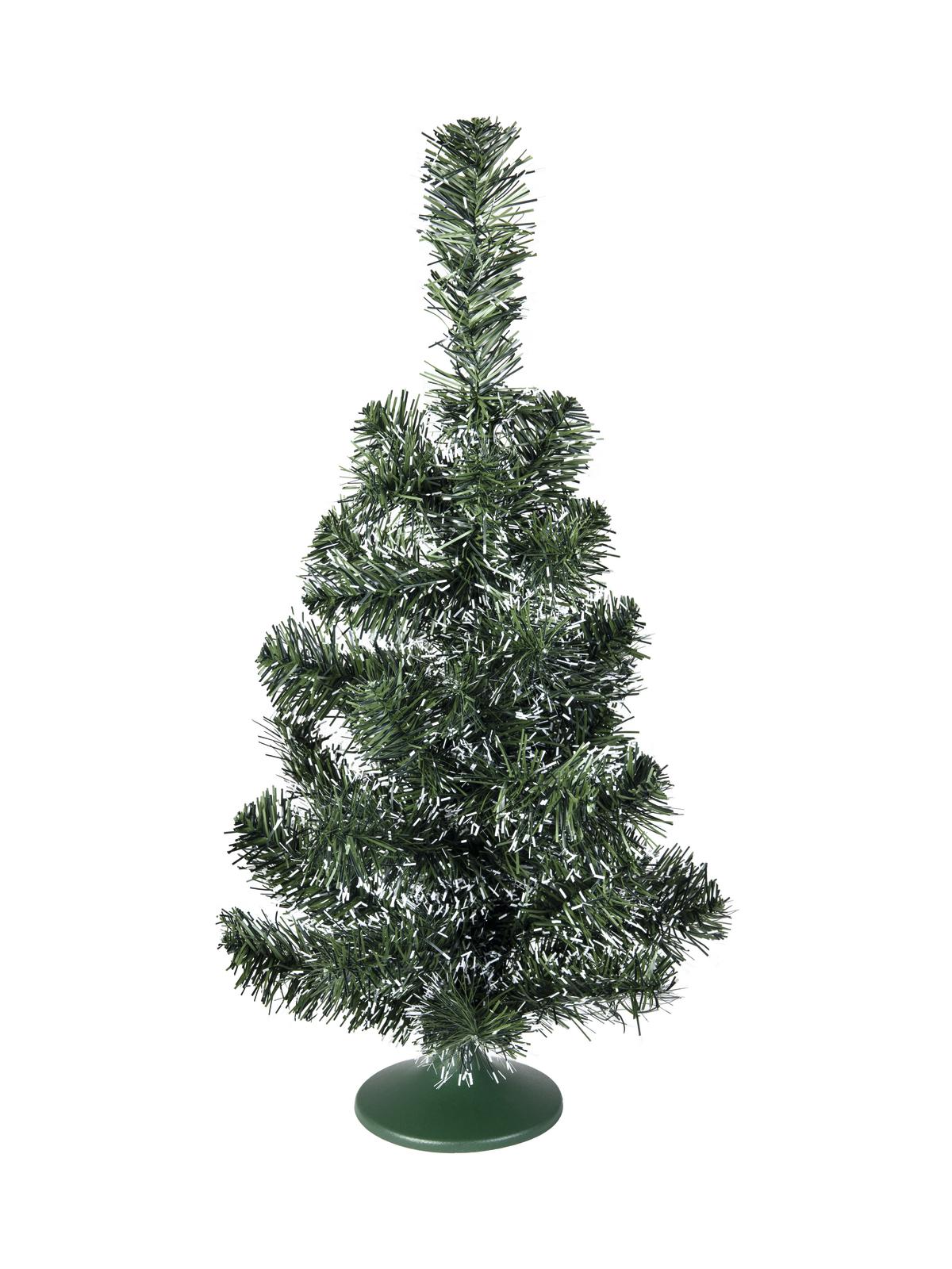 Stolní vánoční stromeček zeleno-bílý, 45cm