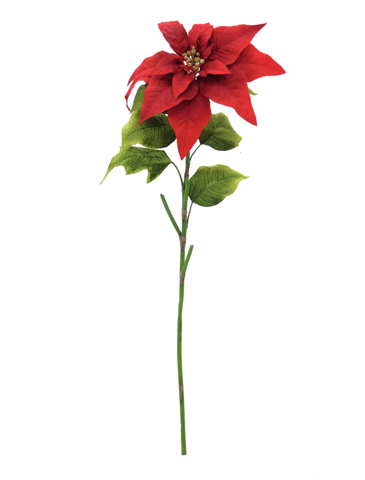 Umělá vánoční hvězda - červená, 70cm