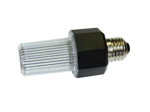LED strobo žárovka Eurolite LED-Strobe E-27, bílý
