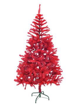Vánoční strom červený - 180 cm se stojanem