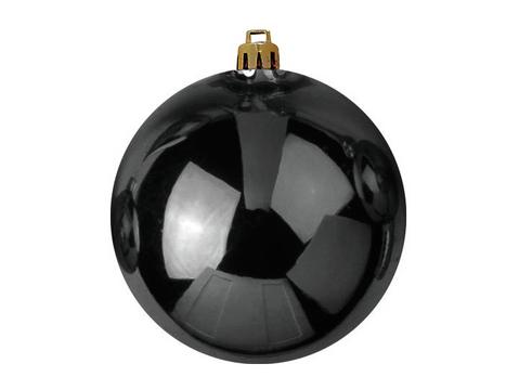 Venkovní vánoční ozdoba - vánoční koule, 30 cm, černá (1 ks)