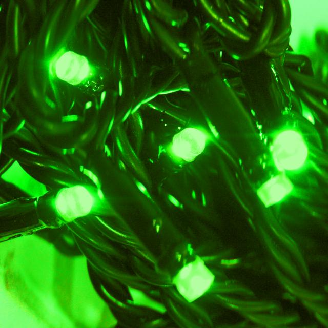 LED vánoční řetěz - girlanda, 12m 80 LED zelená