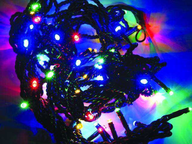 LED vánoční řetěz - girlanda, 12m 80 LED multicolor