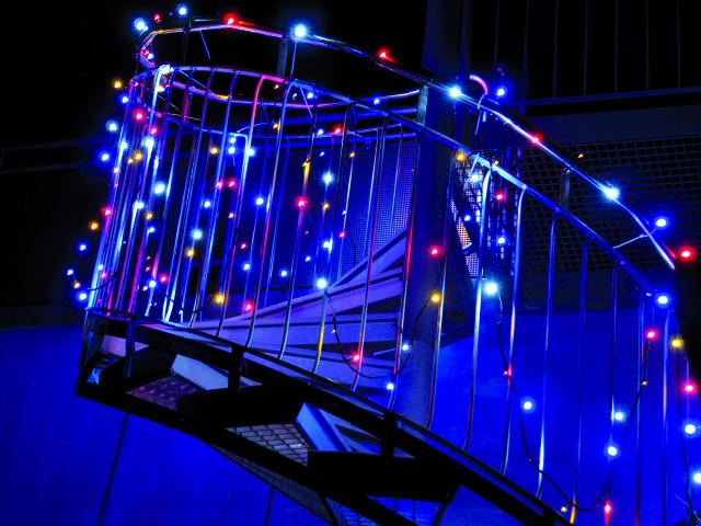 LED vánoční řetěz 200 LED 26m, 230V, multicolor RGBY