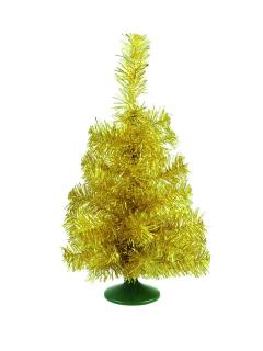 Stolní vánoční stromeček zlatý, 45cm