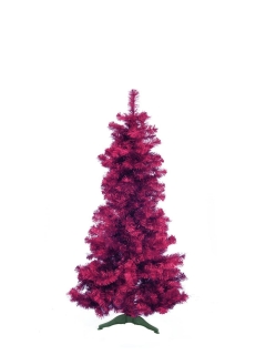 Umělý vánoční stromek jedle, metalická fialová, 180cm