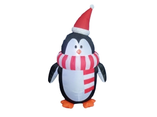 Vánoční dekorace nafukovací tučňák, 120cm
