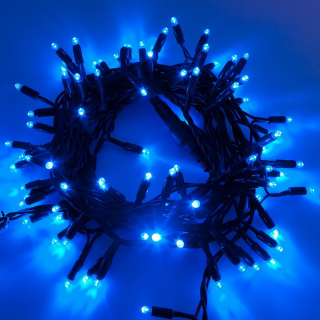 LED řetěz 10m 120 MAXI LED propojitelné PROFI 2-pin venkovní, modrá