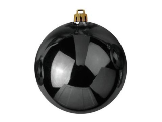 Venkovní vánoční ozdoba - vánoční koule, 7 cm, černá (6 ks)