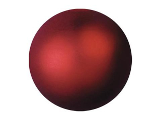 Vánoční ozdoby červená metalíza, 6cm, 6ks