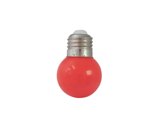 Náhradní LED žárovka 230V pro světelný řetěz, 1W, E-27, červená